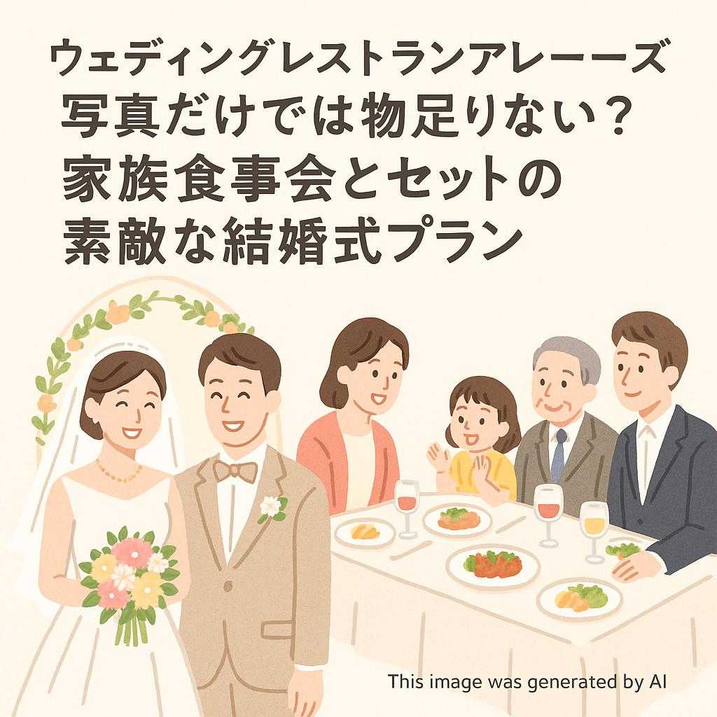 ウェディングレストランアレーズ写真だけでは物足りない？家族食事会とセットの素敵な結婚式プラン