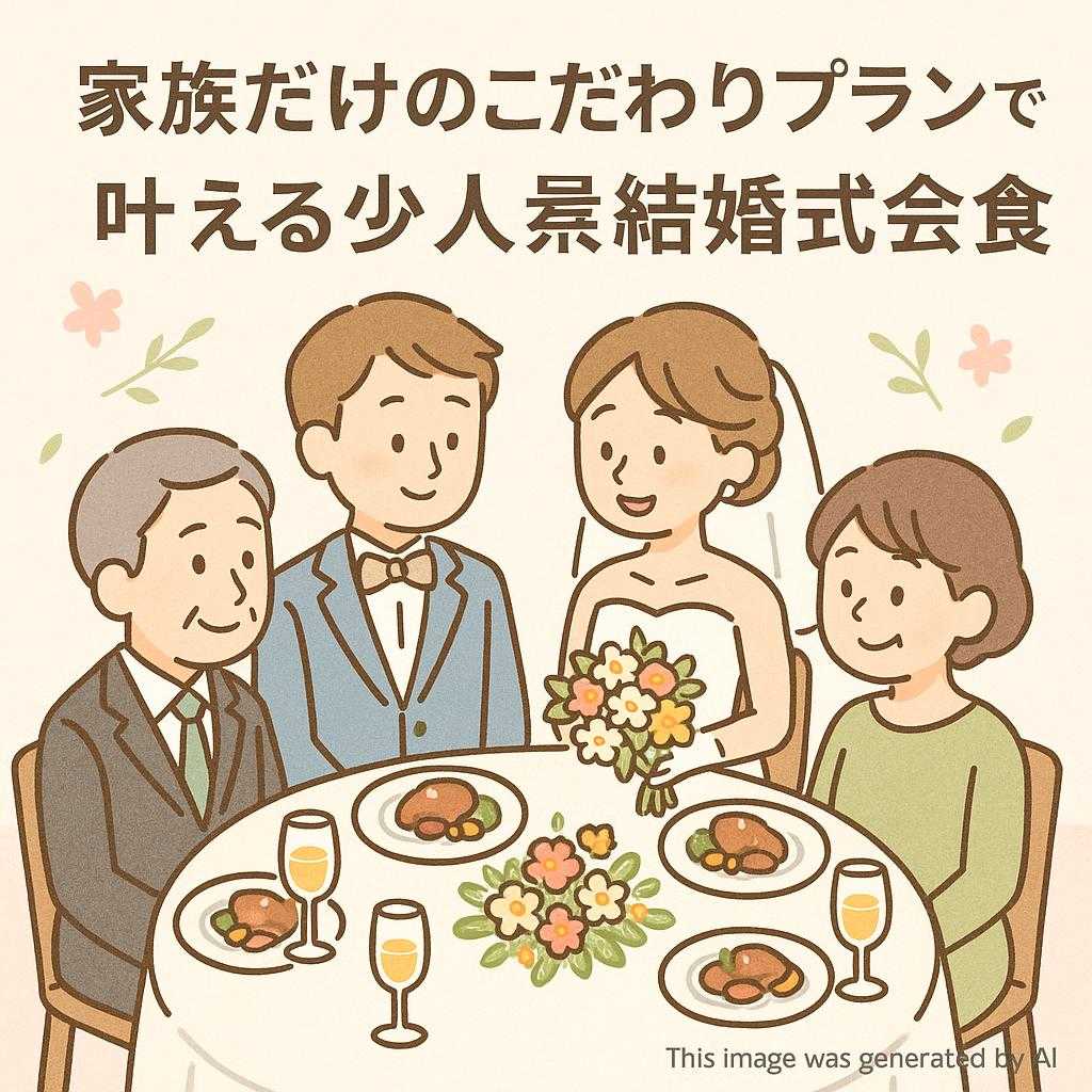 家族だけのこだわりプランで叶える少人数結婚式会食