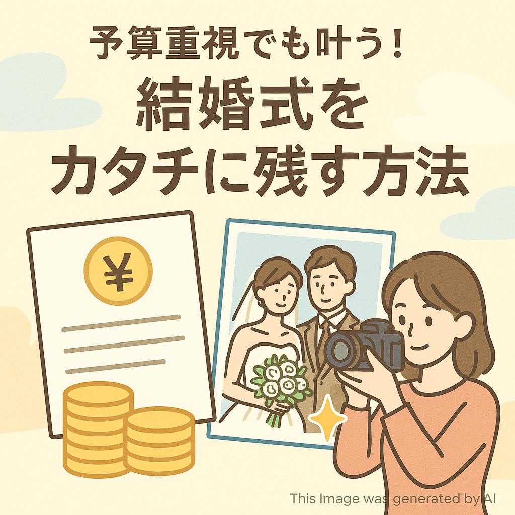 予算重視でも叶う!結婚式をカタチに残す方法