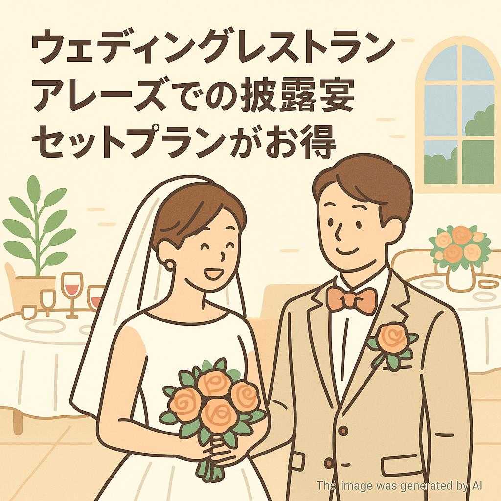 ウェディングレストランアレーズでの披露宴セットプランがお得