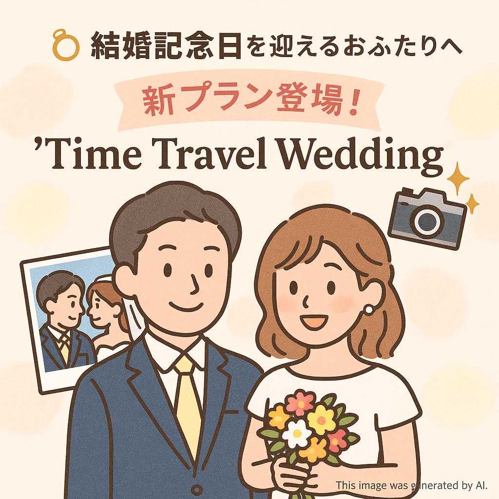 💍 結婚記念日を迎えるおふたりへ ＼ 新プラン登場！ ／ 「Time Travel Wedding」📸✨