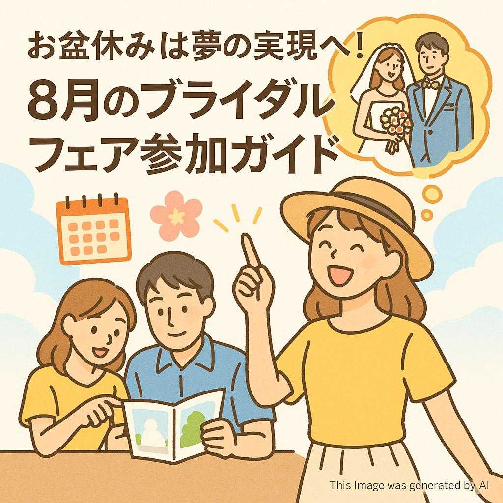 お盆休みは夢の実現へ！8月のブライダルフェア参加ガイド