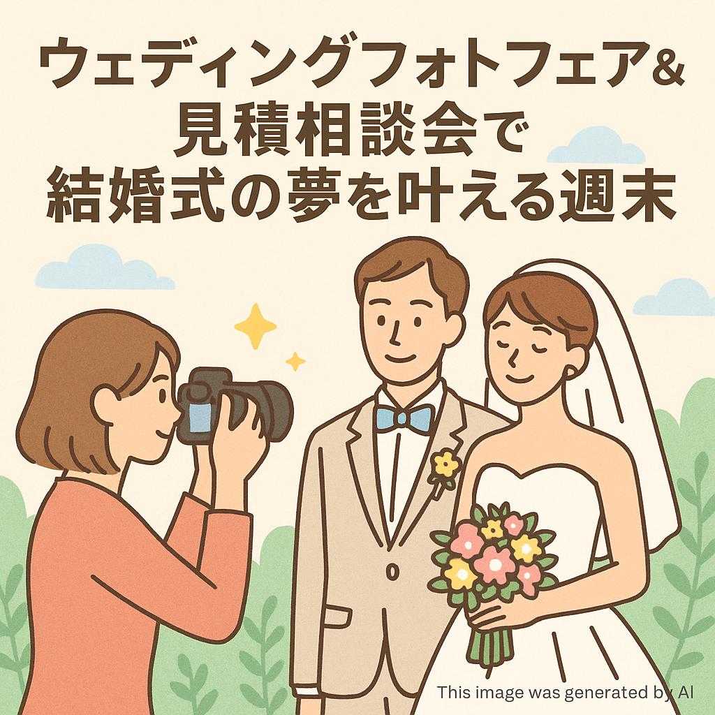 ウェディングフォトフェア&見積相談会で結婚式の夢を叶える週末
