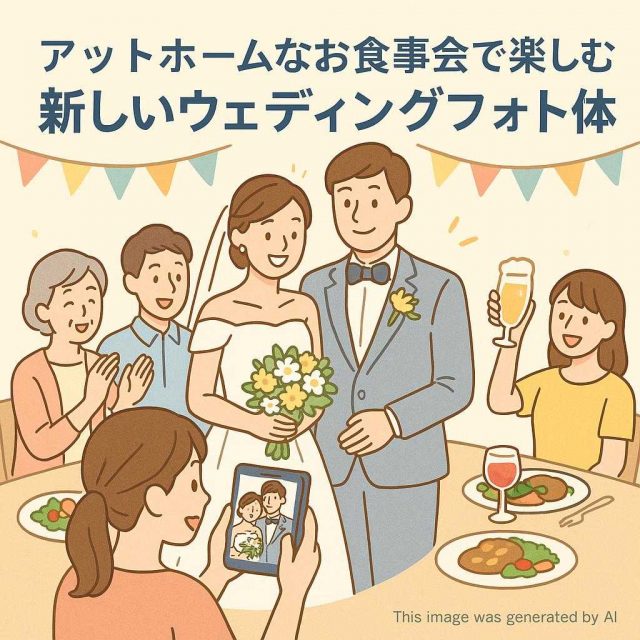 アットホームなお食事会で楽しむ新しいウェディングフォト体験