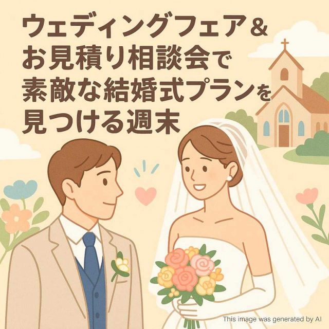 ウェディングフェア＆お見積り相談会で素敵な結婚式プランを見つける週末