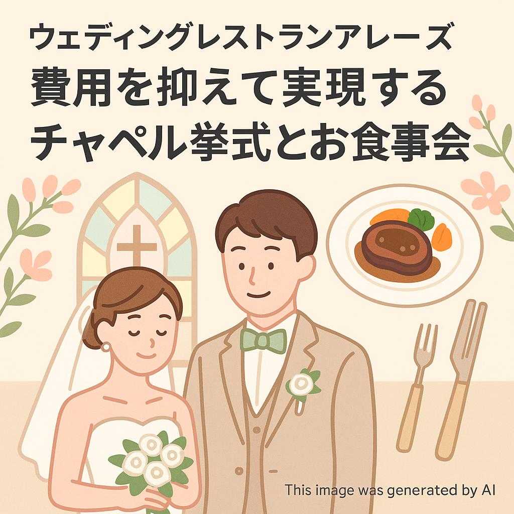 ウェディングレストランアレーズ費用を抑えて実現するチャペル挙式とお食事会