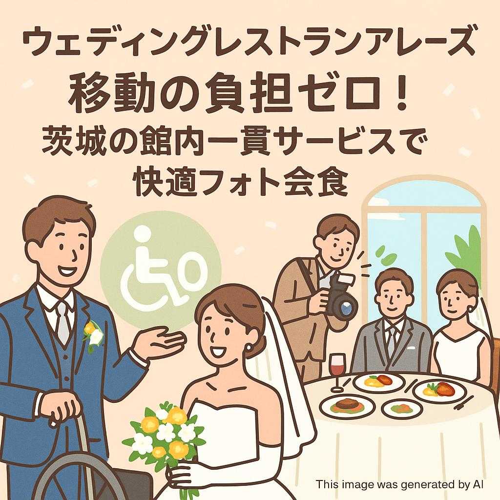 ウェディングレストランアレーズ　移動の負担ゼロ！茨城の館内一貫サービスで快適フォト会食