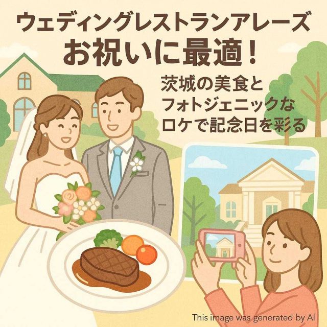ウェディングレストランアレーズ お祝いに最適！茨城の美食とフォトジェニックなロケで記念日を彩る