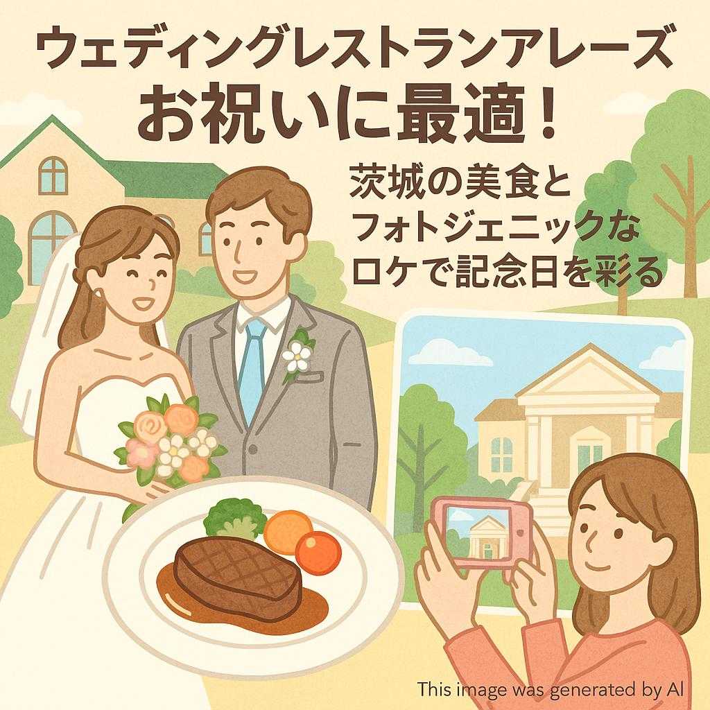 ウェディングレストランアレーズ お祝いに最適！茨城の美食とフォトジェニックなロケで記念日を彩る
