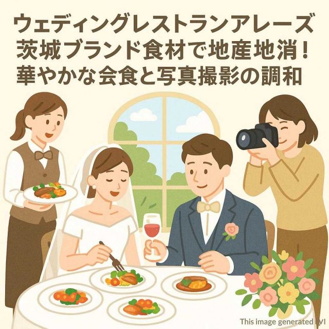 ウェディングレストランアレーズ 茨城ブランド食材で地産地消！華やかな会食と写真撮影の調和
