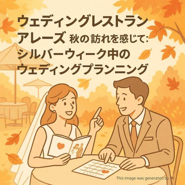 ウェディングレストランアレーズ 秋の訪れを感じて: シルバーウィーク中のウェディングプランニング