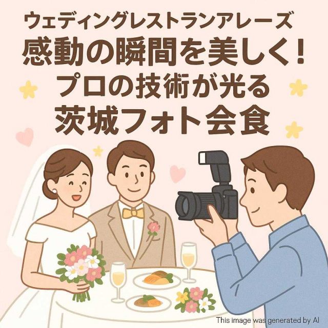 ウェディングレストランアレーズ感動の瞬間を美しく！プロの技術が光る茨城フォト会食
