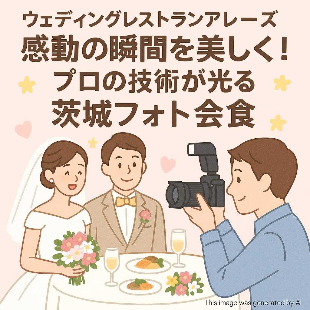 ウェディングレストランアレーズ感動の瞬間を美しく！プロの技術が光る茨城フォト会食
