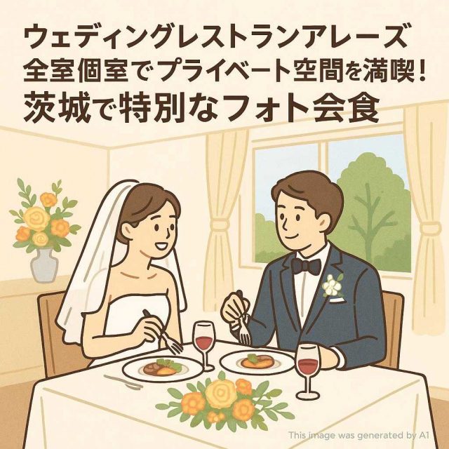 ウェディングレストランアレーズ全室個室でプライベート空間を満喫！茨城で特別なフォト会食