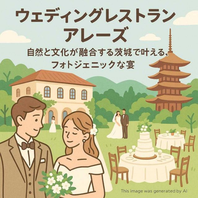 ウェディングレストランアレーズ自然と文化が融合する茨城で叶える、フォトジェニックな宴