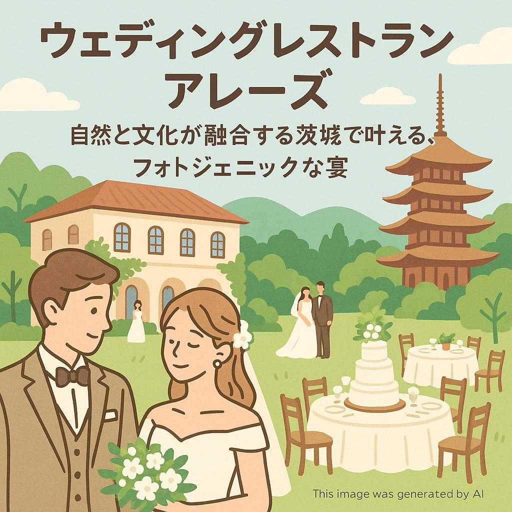 ウェディングレストランアレーズ自然と文化が融合する茨城で叶える、フォトジェニックな宴