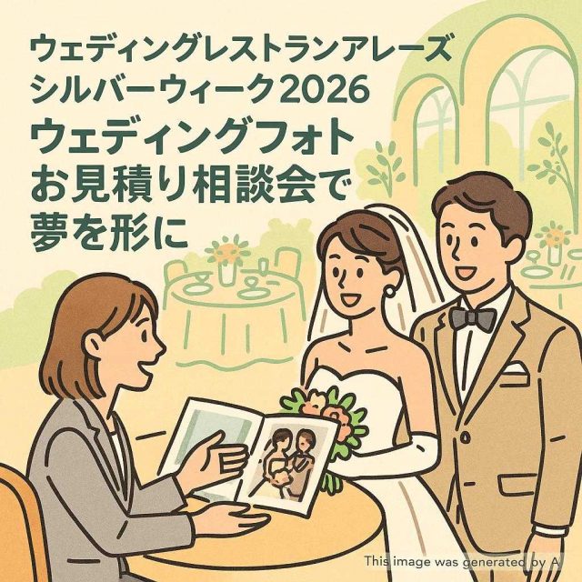 ウェディングレストランアレーズ シルバーウィーク2026: ウェディングフォトお見積り相談会で夢を形に