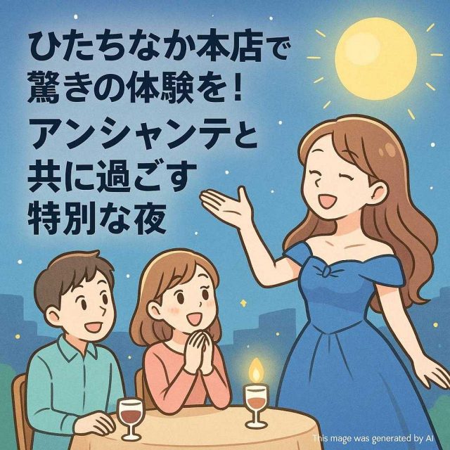 ひたちなか本店で驚きの体験を！アンシャンテと共に過ごす特別な夜