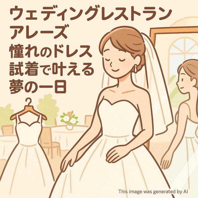 ウェディングレストランアレーズ 憧れのドレス試着で叶える夢の一日