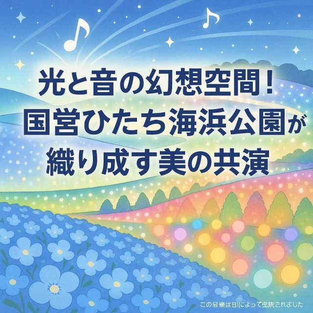 光と音の幻想空間！国営ひたち海浜公園が織り成す美の共演