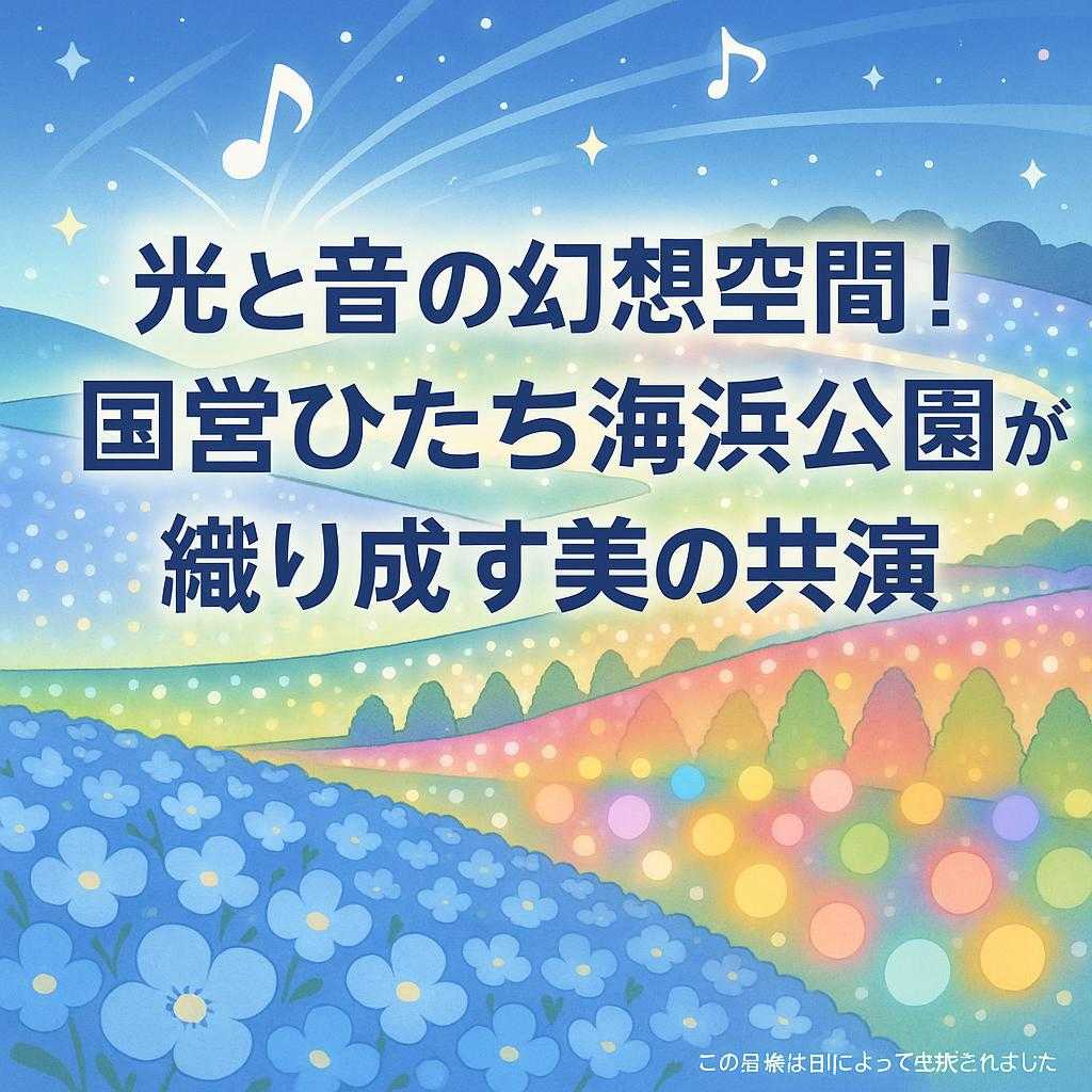 光と音の幻想空間！国営ひたち海浜公園が織り成す美の共演