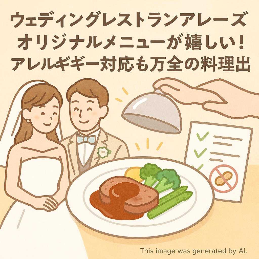 ウェディングレストランアレーズ オリジナルメニューが嬉しい！アレルギー対応も万全の料理演出
