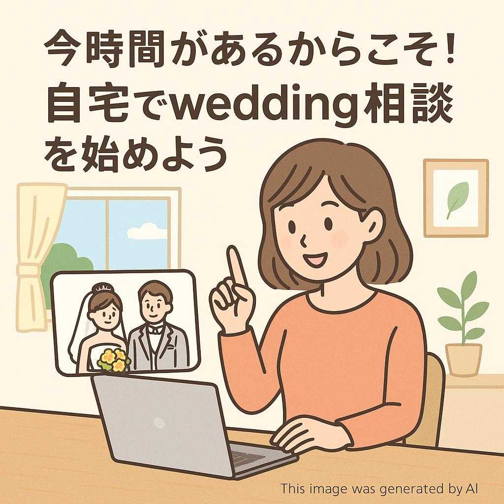 今時間があるからこそ！自宅でwedding相談を始めよう