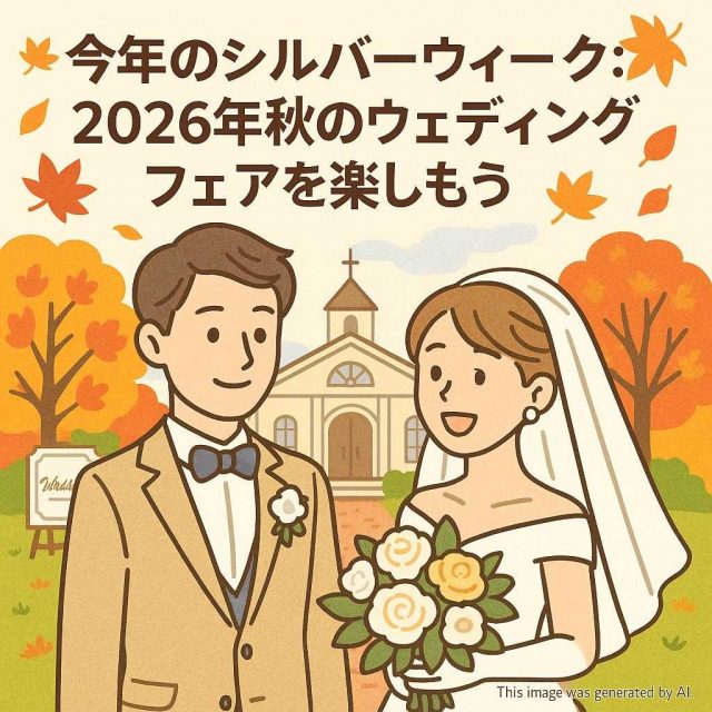 今年のシルバーウィーク: 2026年秋のウェディングフェアを楽しもう