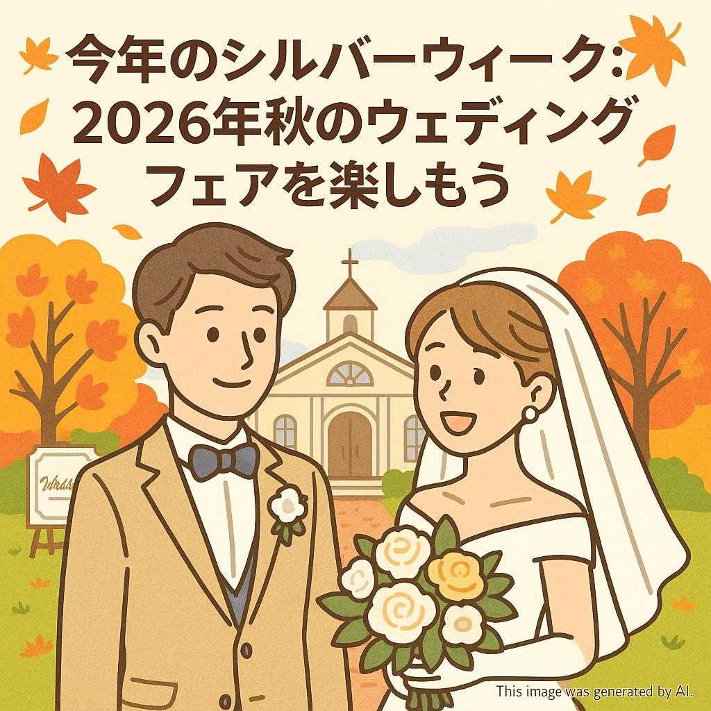 今年のシルバーウィーク: 2026年秋のウェディングフェアを楽しもう