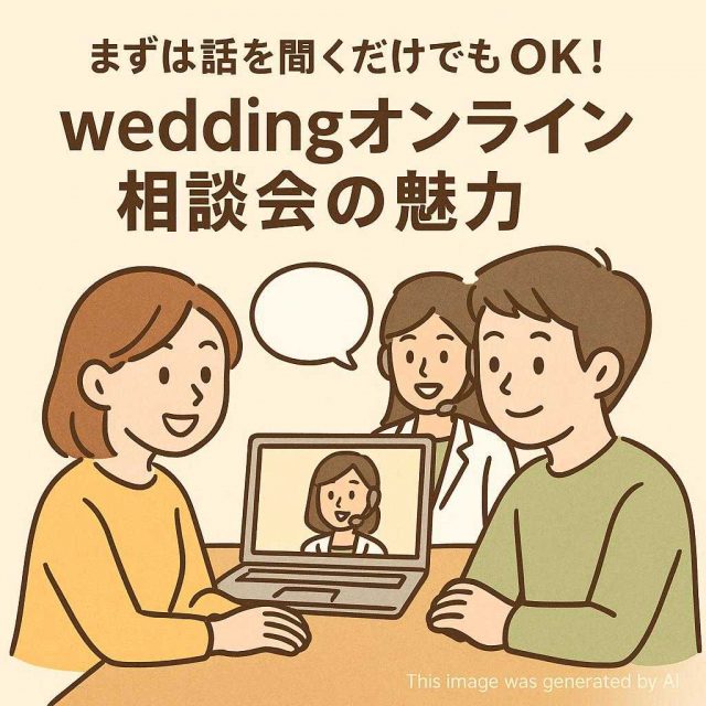 まずは話を聞くだけでもOK！weddingオンライン相談会の魅力