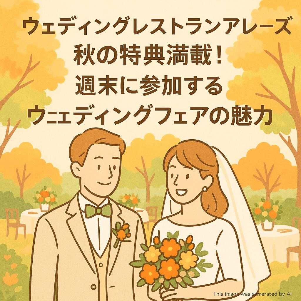 ウェディングレストランアレーズ 秋の特典満載！週末に参加するウェディングフェアの魅力