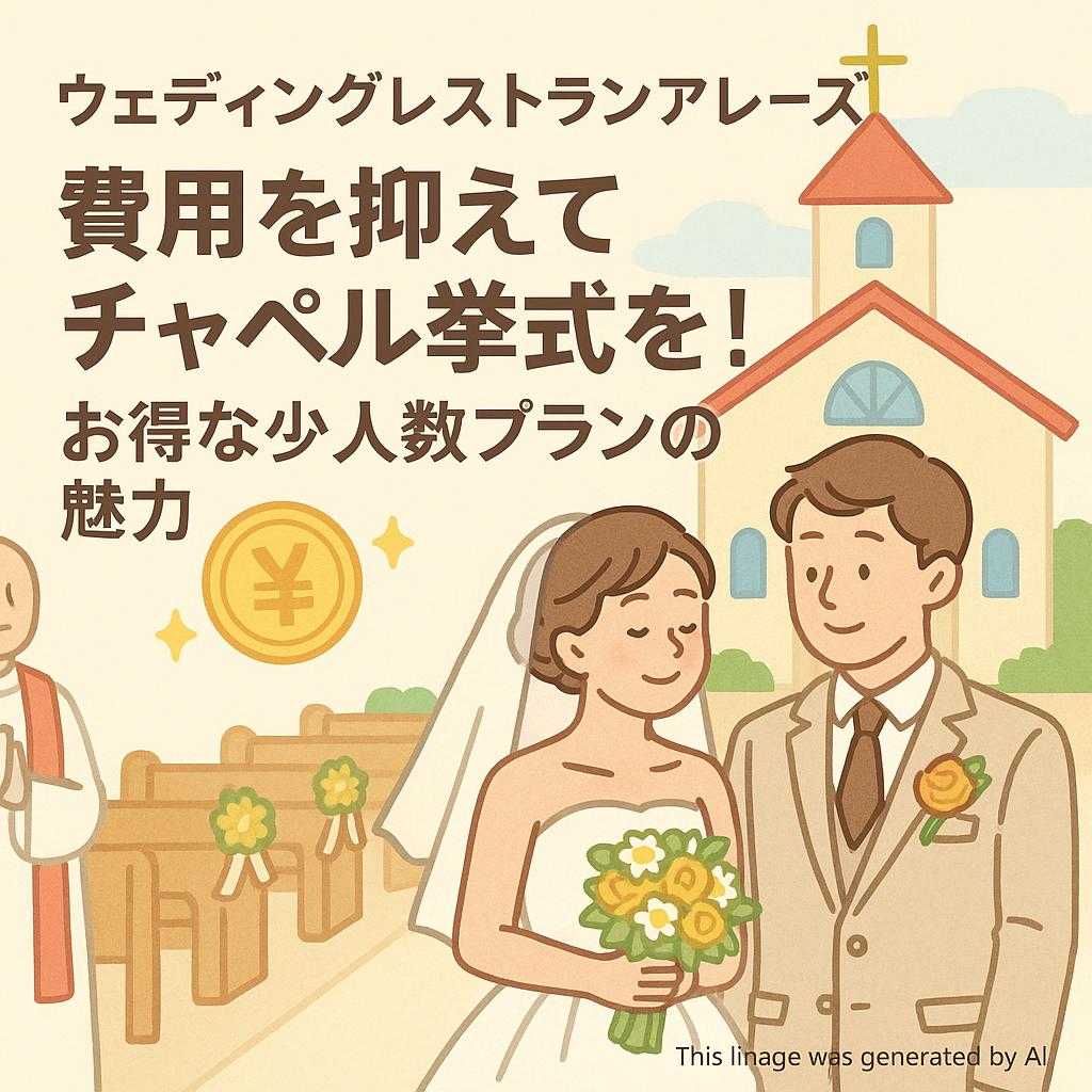 ウェディングレストランアレーズ 費用を抑えてチャペル挙式を！お得な少人数プランの魅力