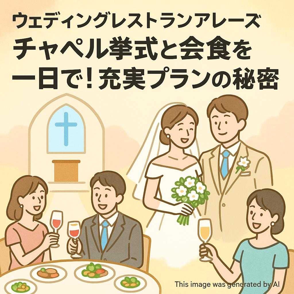 ウェディングレストランアレーズ チャペル挙式と会食を一日で！充実プランの秘密