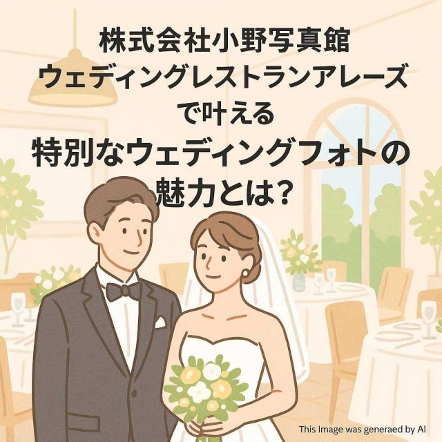 株式会社小野写真館 ウェディングレストランアレーズで叶える特別なウェディングフォトの魅力とは？