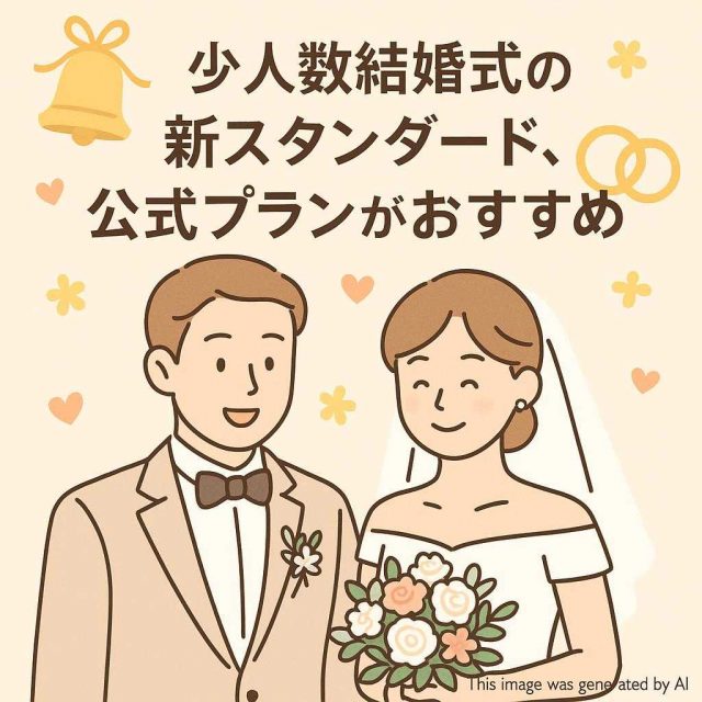 少人数結婚式の新スタンダード、公式プランがおすすめ