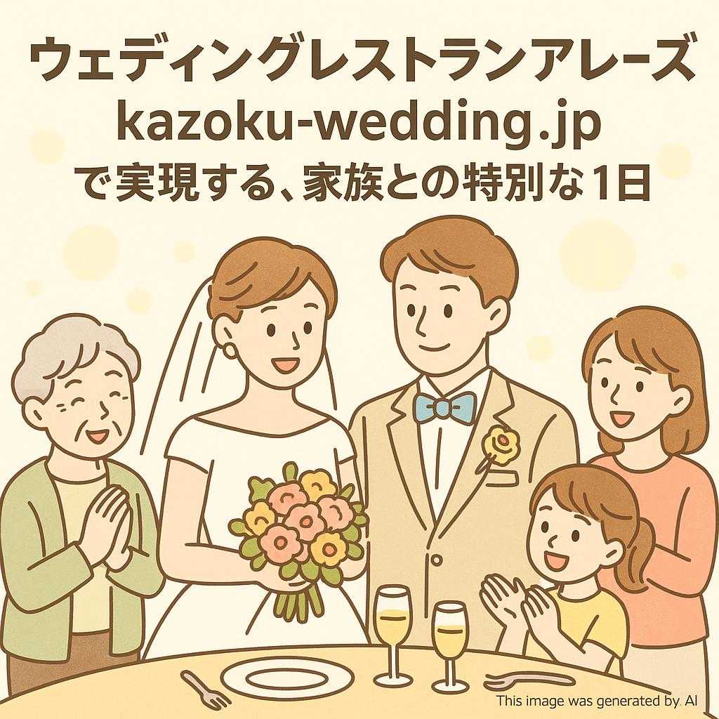 ウェディングレストランアレーズ kazoku-wedding.jpで実現する、家族との特別な1日